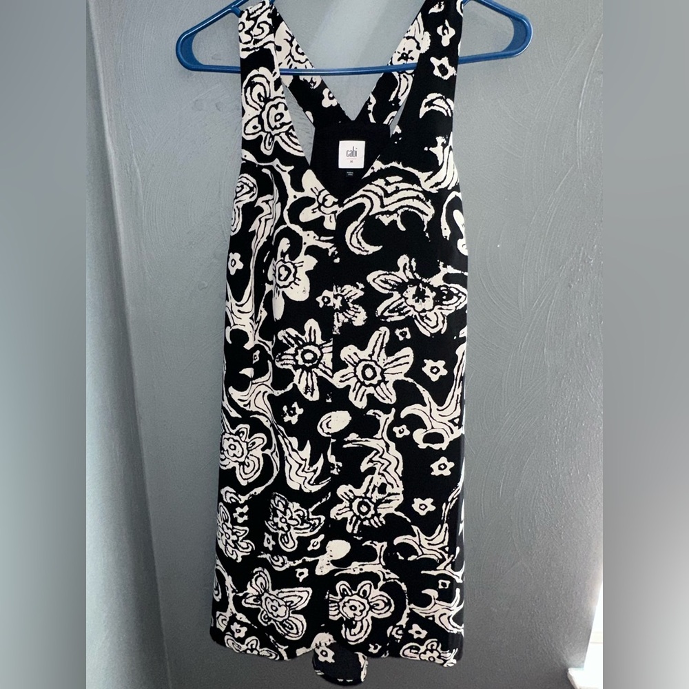 CAbi padma floral racerback flowy dress